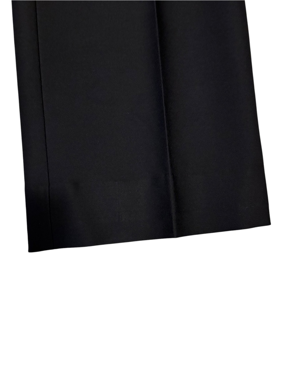Chloé Black Wool Silk Wide Leg Tailored Trousers Made France FR 40 US 8 - Picture 7 of 12